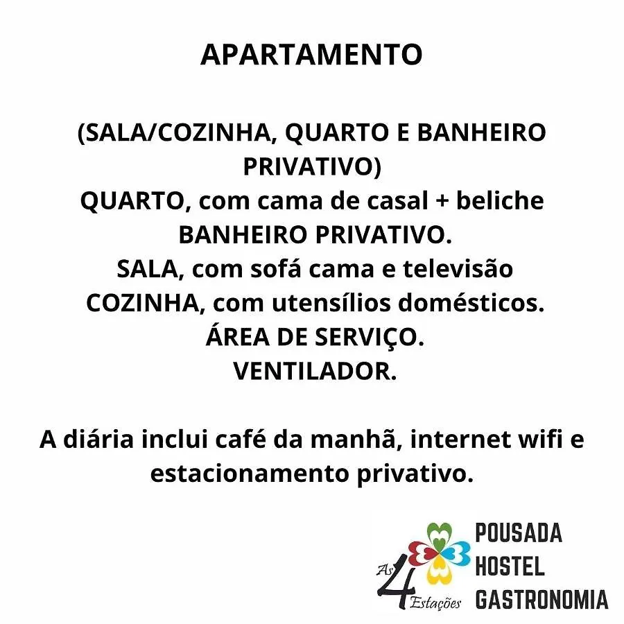 Pousada - Hostel - Gastronomia - As 4 Estacoes Garopaba Brazylia